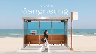 one day in gangneung 🌊 visiting BTS bus stop, coffee street, goblin photo spot, anmok beach