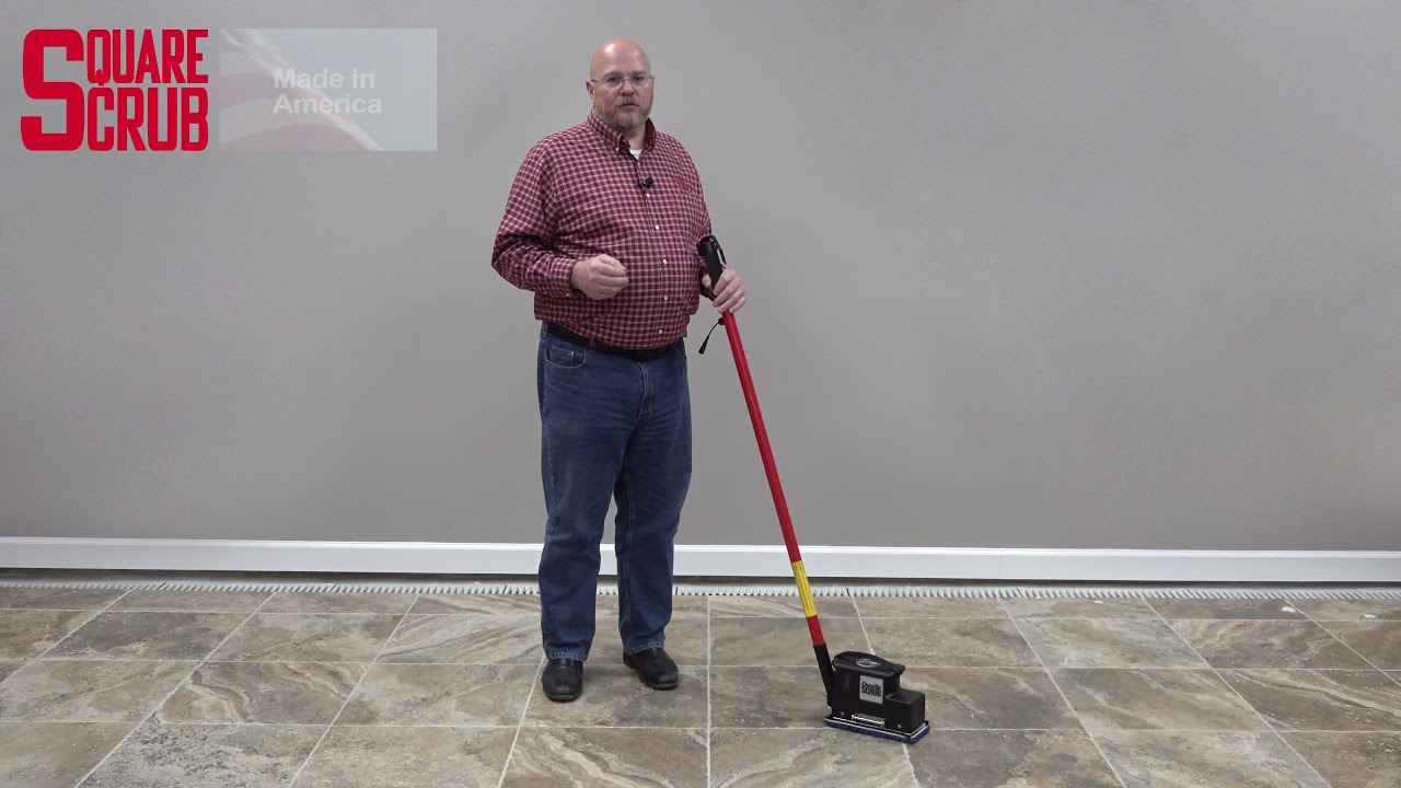 Battery Powered Floor Scrubber, Cordless Cleaner