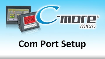C-more Micro HMI Setup Comm Port for a PLC from AutomationDirect
