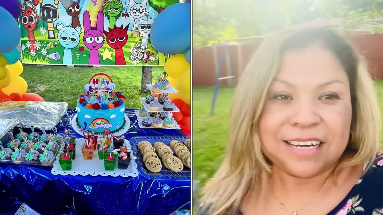 ‼️ un día de fiesta+ 🎂🪅🎉￼Más preparando mole🥳 party💙#Viral para tiiii#