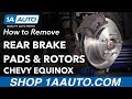 How to Replace Rear Brake Pads Rotors 2010-17 Chevy Equinox