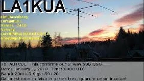 6m FT8 LA1KUA 3 8 18 @ 11 59 UTC