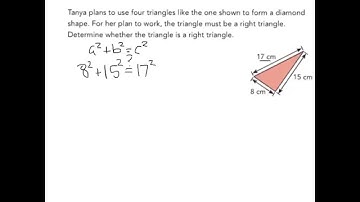 Determine whether a triangle is a right triangle