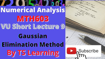 MTH603 lecture 9|vu short lecture| Numerical Analysis in Urdu/hindi Lecture 9|TS Learning