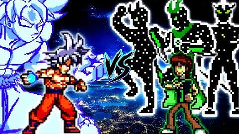 Mastered Ultra Instinct Goku VS Ben 10 Omniverse V2 (all form) in Mugen