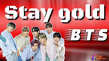 BTS Stay Gold Lyrics (방탄소년단/防弾少年団 Stay Gold 日本語字幕 가사) [Color Coded Lyrics/Kan/Rom/Eng]