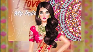 Saree Dress up game | New Indian game 2022 | Indian Saree Girl Makeover competition Game screenshot 1
