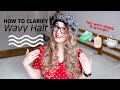 How To Clarify 2A 2B 2C Wavy Hair | Wavy Hair Routine