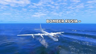 MENYERANG BASE MILITER MENGGUNAKAN BOMBER RUSIA - GTA 5 MOD