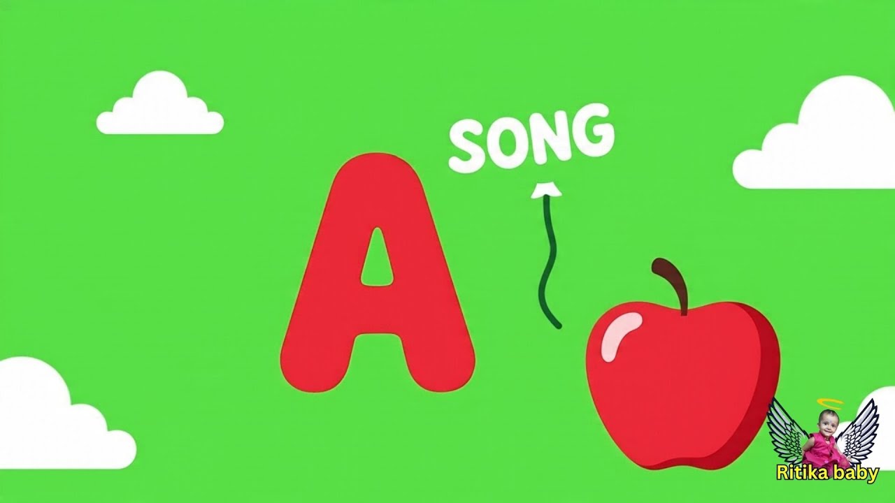 Kids Alphabet Learning Rhymes A for Apple ABC Song Phonics Song with ...