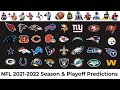 2021-2022 NFL Season/Playoff Predictions