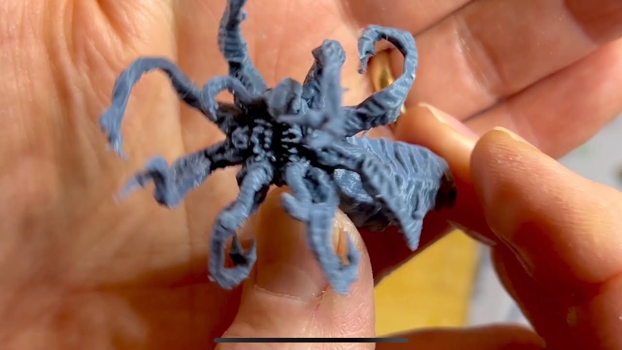 FDM miniature Easy Print Pre-Support cradle removal 