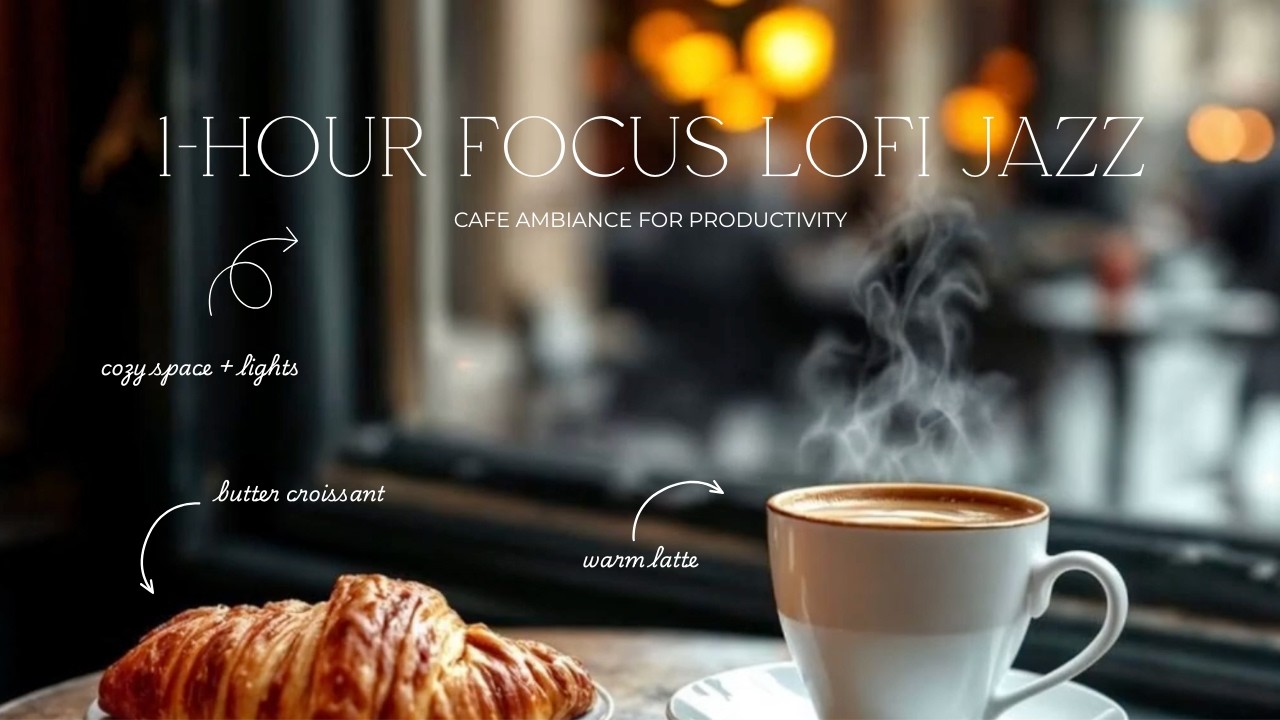 1-HOUR FOCUS LOFI JAZZ ☕️ Cozy Lo-Fi Jazz Beats