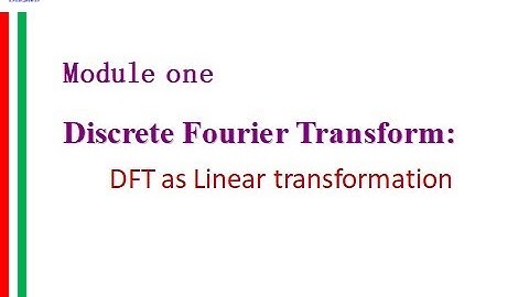 DFT Linear transformation
