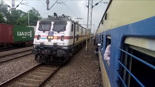 🇮🇳 Back To Back Superfast Express Overtaking LOCAL Train At MARIPAT Railway Station ⚠️