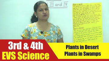 3rd & 4th EVS Science | Plants in Desert & Plants in Swamps | CBSE Science Syllabus