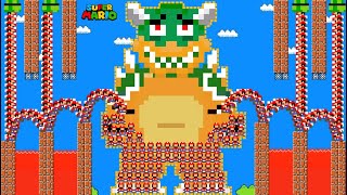 Mario Build Tower Bowser But with 9999 Tiny Mario March Madness | Game Animation