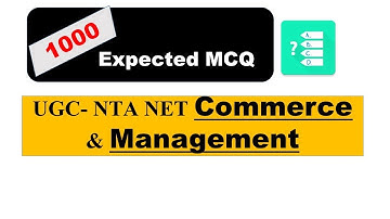 1000 Mcq Series || Nta net Commerce || Expected mcq || 8948156741