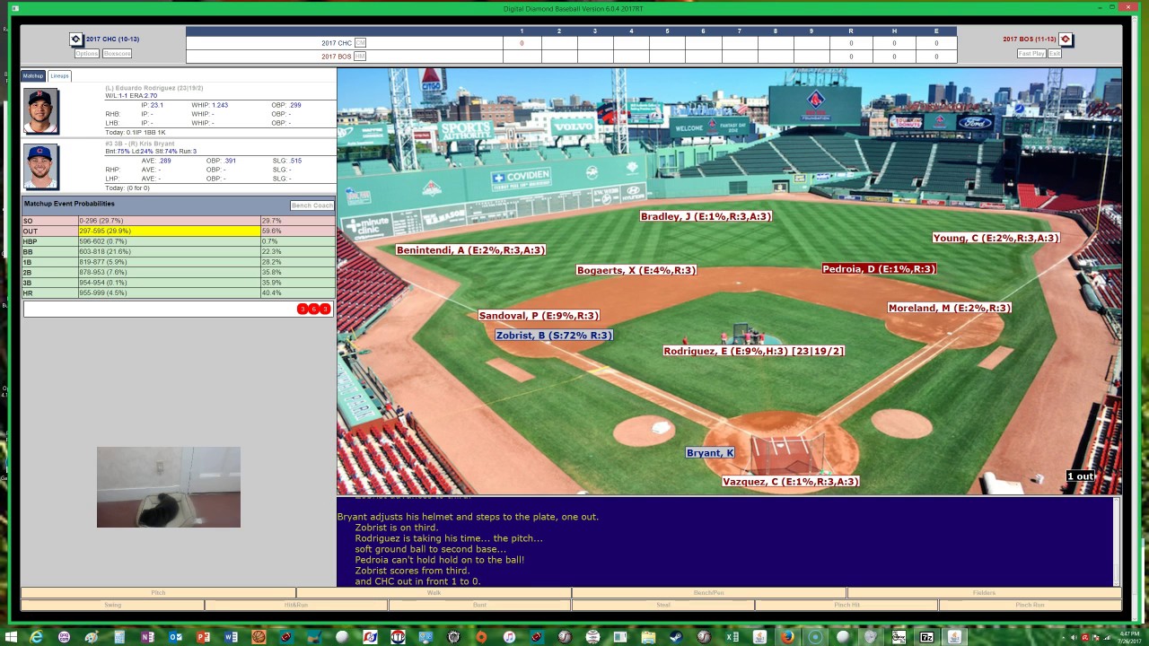 DIGITAL DIAMOND BASEBALL V6 2017 Chicago Cubs Boston Red Sox WORLD