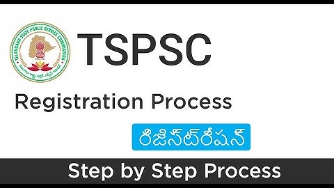 TSPSC One Time Registration Process | TSPSC OTR Registration Process |