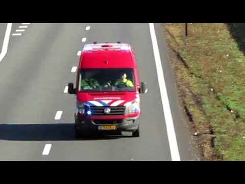 PM 08-9087 brandweer Wijchen met spoed naar een zeer grote brand bij Xella Nederland in Vuren