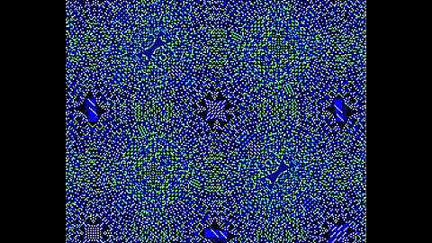 Sandpile dynamics induced by H2a=ij on a 255x255 square starting from to H4a at t=0.00233