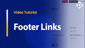Footer Design - Links Menu