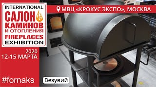 Салон каминов 2020. Новинка. Чугунная дачная печь Везувий.