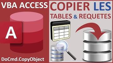 Exporter les tables et les requêtes en VBA Access