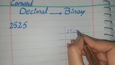 Decimal to Binary Conversion, Decimal to Binary Conversion in Urdu