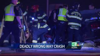 Man killed in head-on crash with wrong-way driver