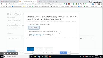 APSU 1000 - Submitting Assignments using Drop Box