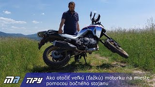 MR Tipy: Ako otočiť veľkú (ťažkú) motorku na mieste pomocou bočného stojanu - motoride.sk