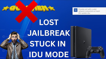 I LOST MY PS4 JAILBREAK | IDU MODE STUCK| JAILBREAK NO MORE
