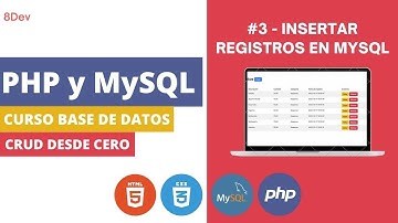 Insertar registros a una base de datos MySQL con PHP - [Sentencia INSERT]