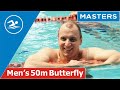 Sergey Grigorov wins 50m Butterfly - Heat 1 / Belarus Masters Swimming 2020
