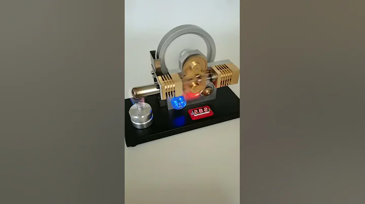 Hot Air Stirling Engine Generator Model Light and Voltmeter - DayDayNews