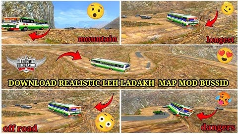 Download New Leh Ladakh Realistic Map Mod Bussid Game v4.2