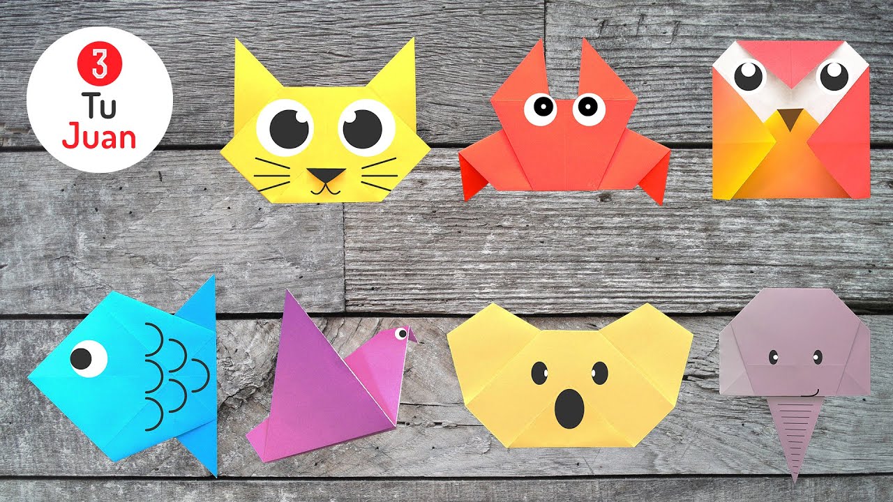 Hacer Figuras Con Papel 10 Paper Figures in ORIGAMI, Quick and Very EASY to Make - Crafts with  Recycling DIY 😺 - YouTube