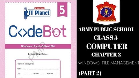 APS IT PLANET CLASS 5 COMPUTER | Chapter 2 | WINDOWS- FILE MANAGEMENT | @NKS CLASSES
