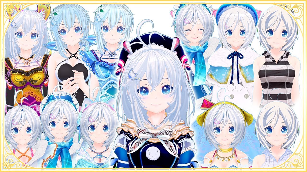電脳少女シロ＆シロイルカコラボくじ S賞 複製原画 電脳少女シロ×八景島コラボくじ S賞 複製原画