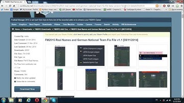 Football Manager 2015 - How to have real player and competition names? [Tutorials]