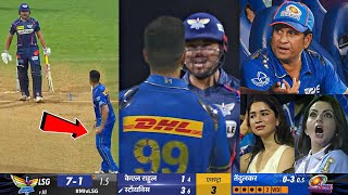 Everyone shocked when Arjun Tendulkar tried to hit Marcus Stoinis with the ball in MI Vs LSG match