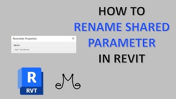 Revit Tutorial - How to rename shared parameter