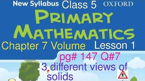 pg#147 Q7| New Syllabus Primary Mathematics Book 5 | Chapter 7: Volume Example questions