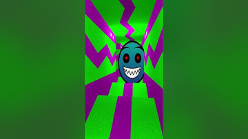 Lobotomy Dash and Geometry Dash Emojis Chase Me in Parallax