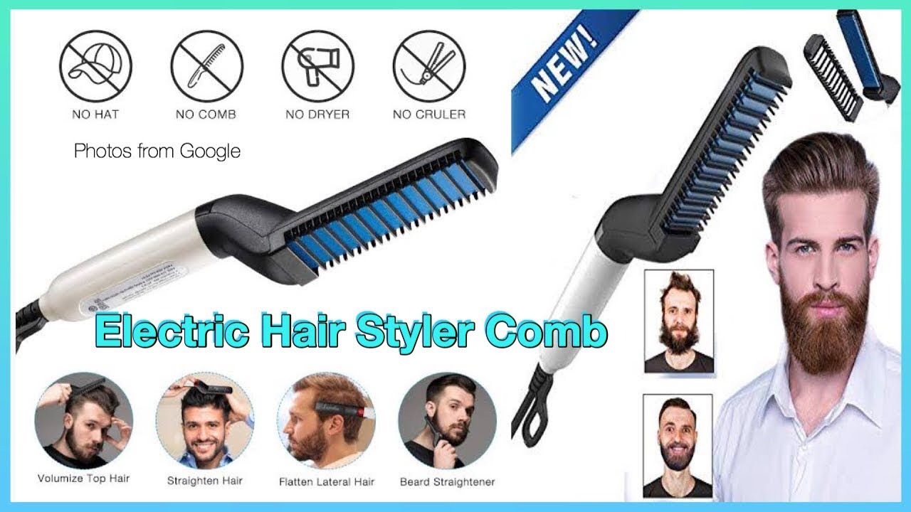 ELECTRIC HAIR STYLER COMB — PRODUCT REVIEW (No.1 GROOMING TOOL) YouTube