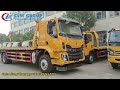 Dongfeng 4x2 8Tons Tilt Tray Flatbed Tow Truck Road Recovery with SANY Palfinger Straight Arm Crane