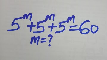 A Nice Exponential Olympiad Math Problem| Find the value of m=?