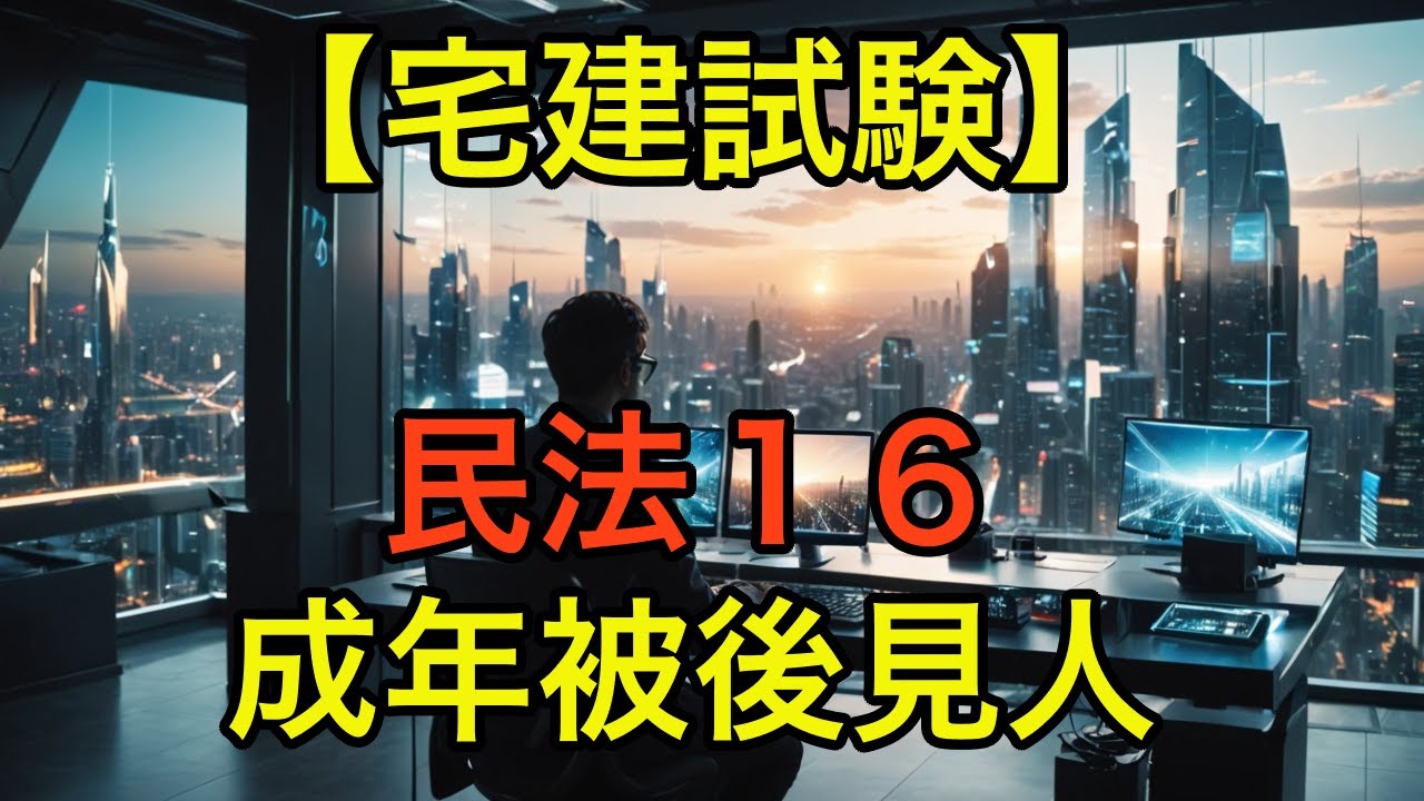 【宅建試験】民法１６「成年被後見人」